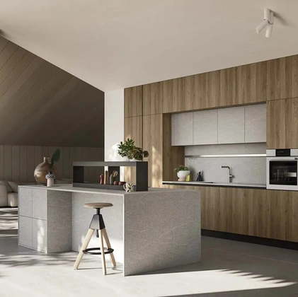 Cucina Moderna con isola Up Design 04 di Ar-Tre