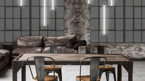 Carta da parati Light Light ad effetto industrial di Instabilelab