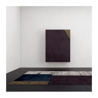 Tappeto con volto geometricamente stilizzato Face Two di Sirecom