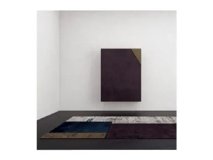 Tappeto con volto geometricamente stilizzato Face Two di Sirecom