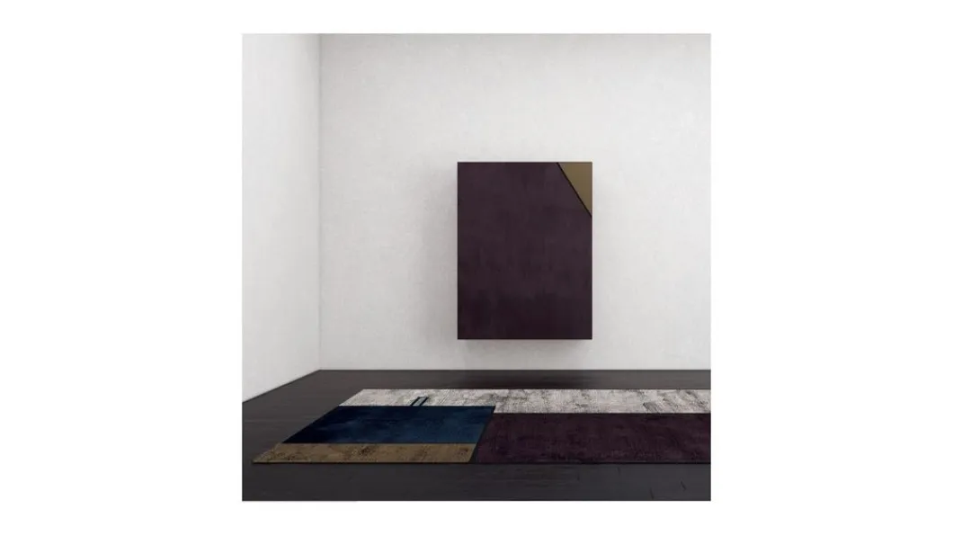 Tappeto con volto geometricamente stilizzato Face Two di Sirecom