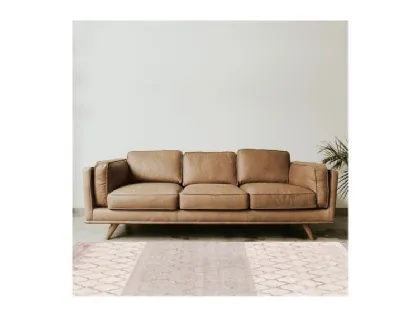 Tappeto con trame geometriche ispirate alla natura Palladium Semeli Rose di Sirecom