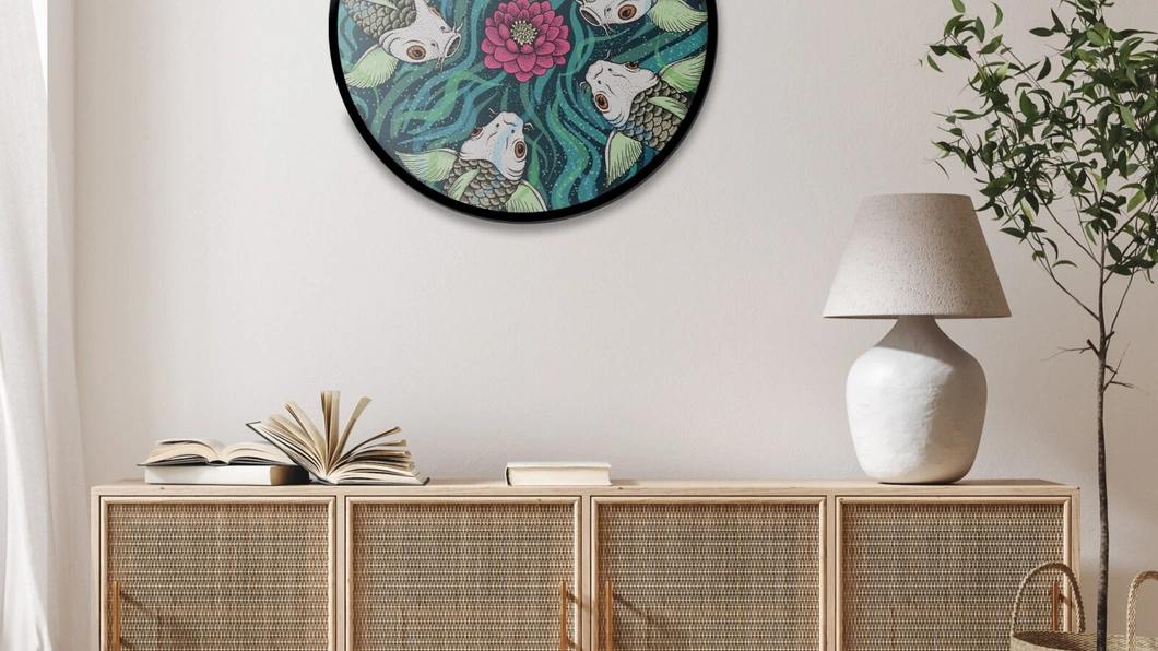 Quadro tondo 01 di Pintdecor