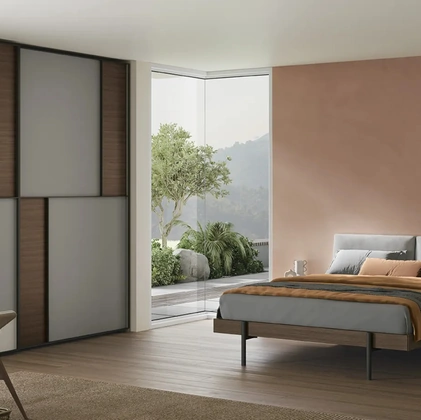 Armadio con ante scorrevoli Vela di Dielle Modus