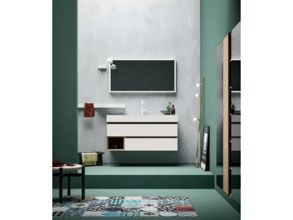 Mobile da Bagno sospeso in melaminico 45 02 di Birex
