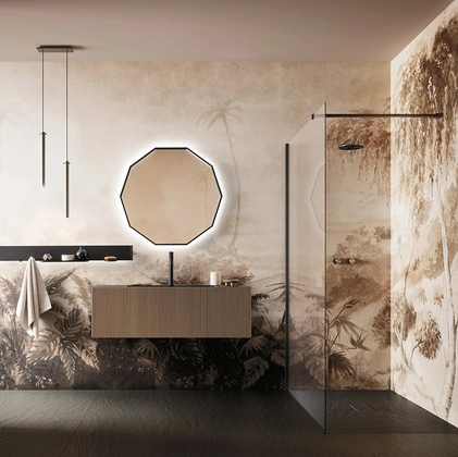 Mobile da Bagno sospeso Luxor 05 in Rovere di Arbi