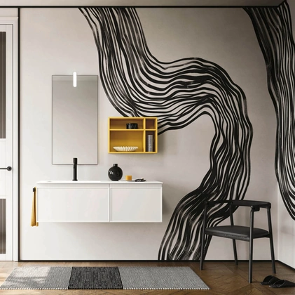 Mobile da Bagno Decor Graphic white di Arbi
