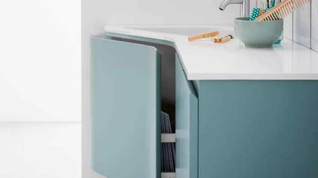Mobile da bagno sospeso ad angolo Lapis 07 di Birex