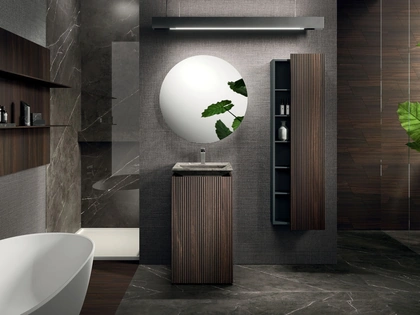 Mobile da Bagno a terra Lympha 09 in rovere di Arrital