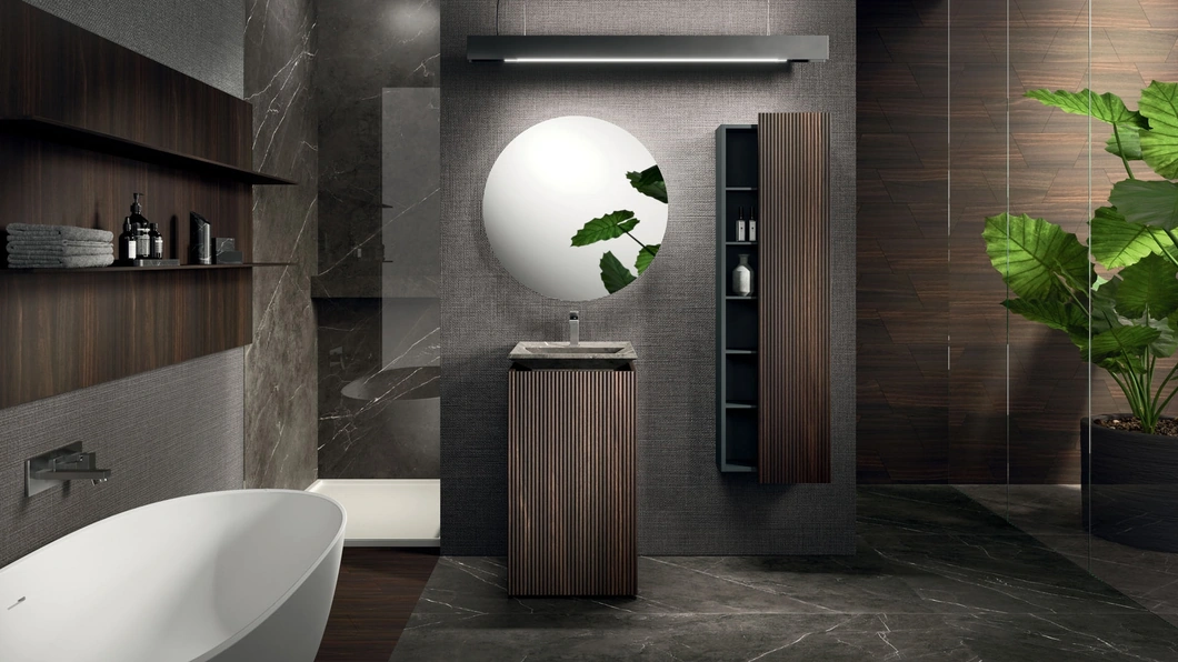Mobile da Bagno a terra Lympha 09 in rovere di Arrital