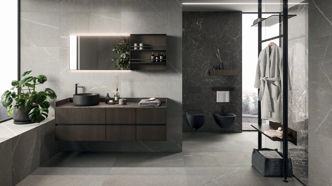 Mobile da Bagno sospeso Modo Project 09 in Rovere Cacao di Arrital