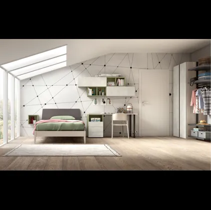 Cameretta moderna per ragazzi Room 110 di Zg Mobili