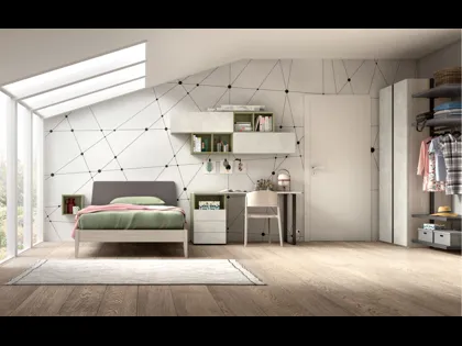 Cameretta moderna per ragazzi Room 110 di Zg Mobili