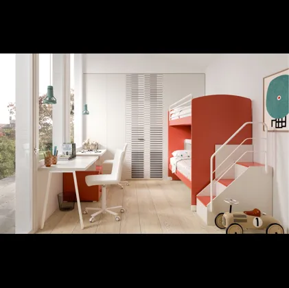 Camera moderna con letto a castello Room 161 di Zg Mobili