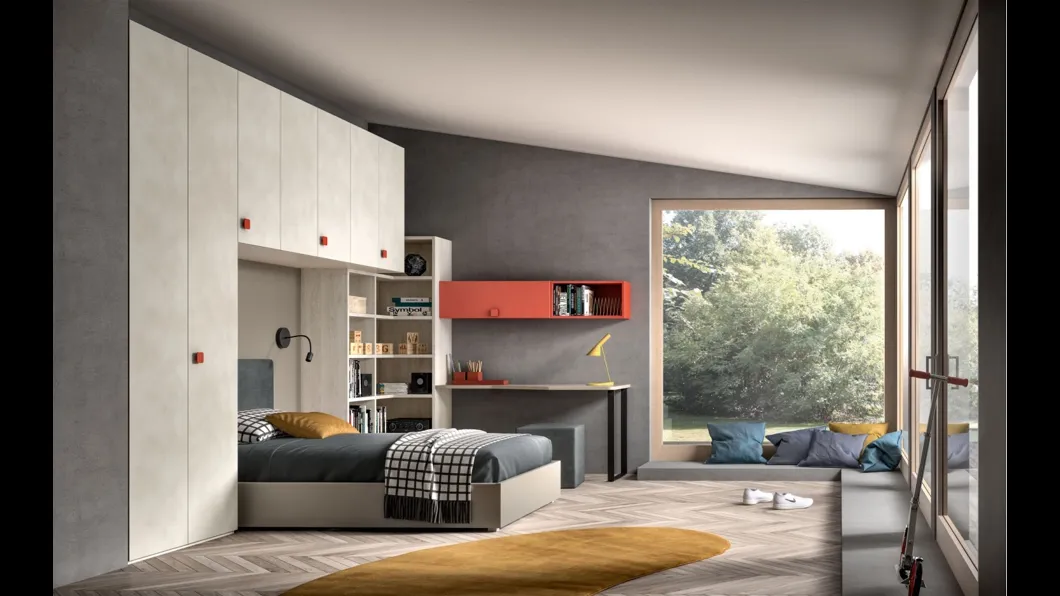 Cameretta a ponte per ragazzi Room 109 di Zg Mobili