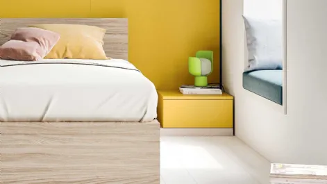Comodino compatto Box appoggio in laccato opaco di Clever