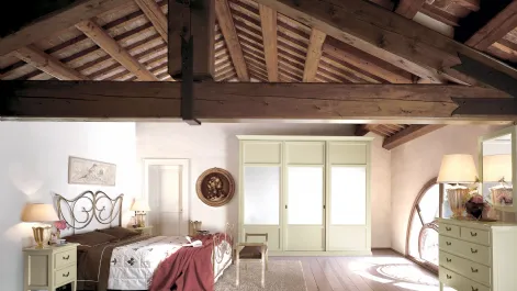 Gruppo Notte Dedalo in legno laccato opaco di Tonin Casa