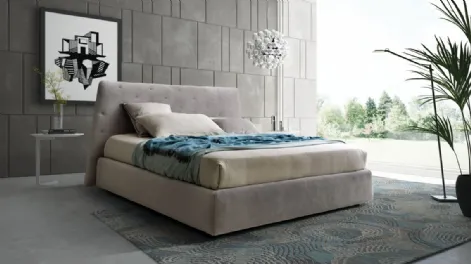 Letto matrimoniale con testiera trapuntata Atrium di Le Comfort