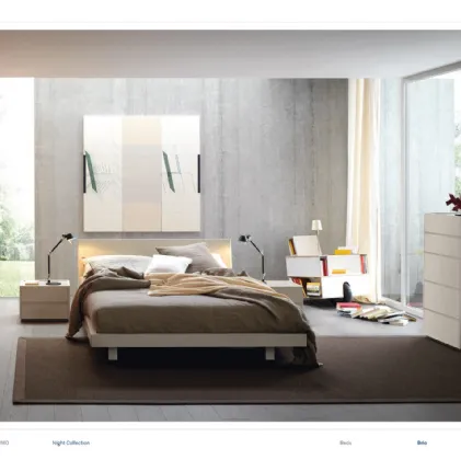 Letto in legno con testiera Brio di Sangiacomo