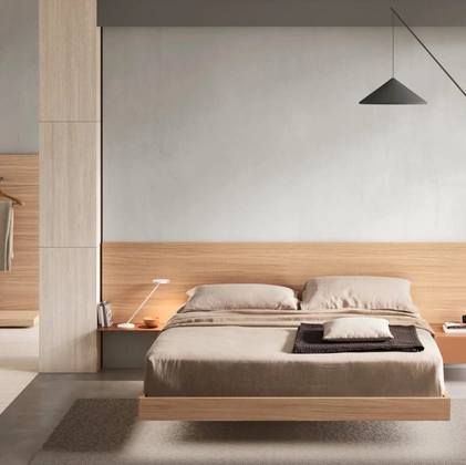 Letto con testiera Bumpy di Maronese