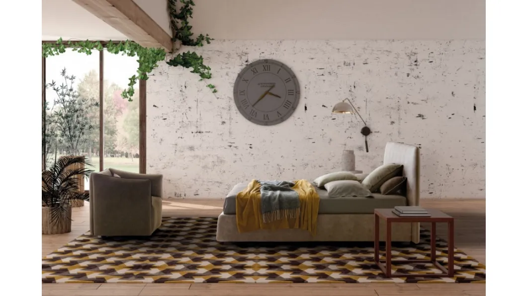 Letto in ecopelle Calvin di Le Comfort
