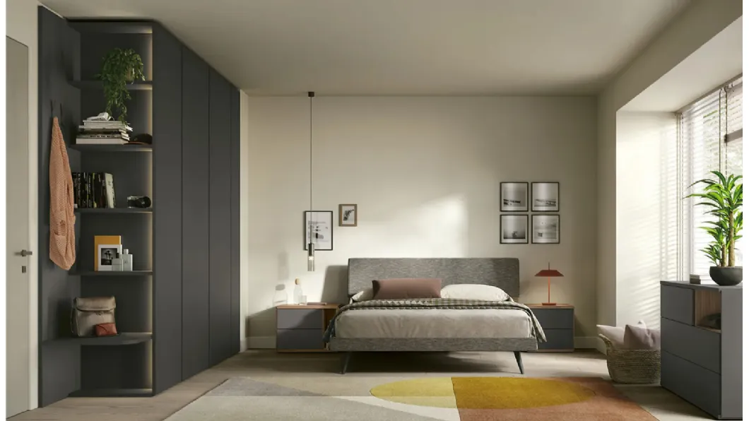 Letto moderno Flap di Dielle Modus