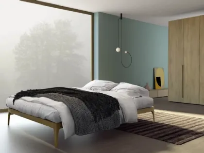 Letto in legno di rovere Le Fleur Sommier di Fratelli Mirandola