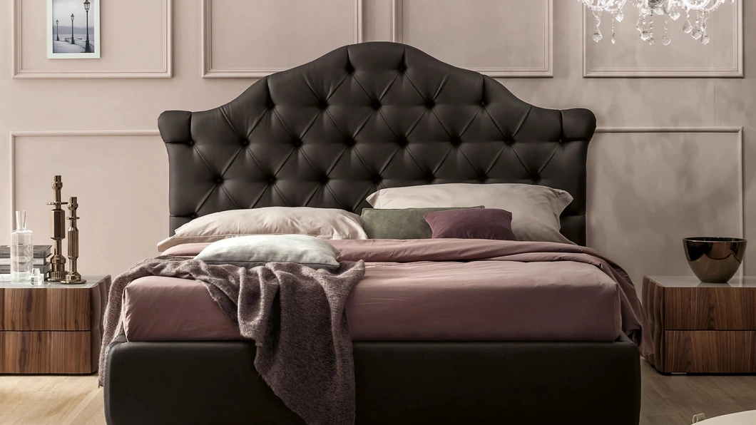 Letto in pelle Veneziano di Tonin Casa
