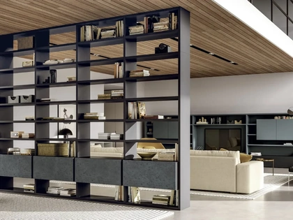 Libreria Line Up 13 bifacciale di Dielle Modus