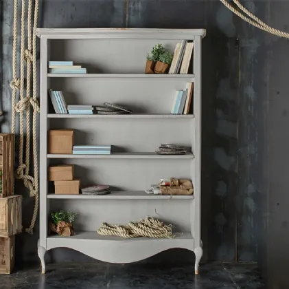 Libreria a muro Shabby Chic in legno di Fratelli Mirandola