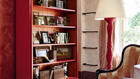 Libreria a muro in legno laccato Tauri di Tonin Casa