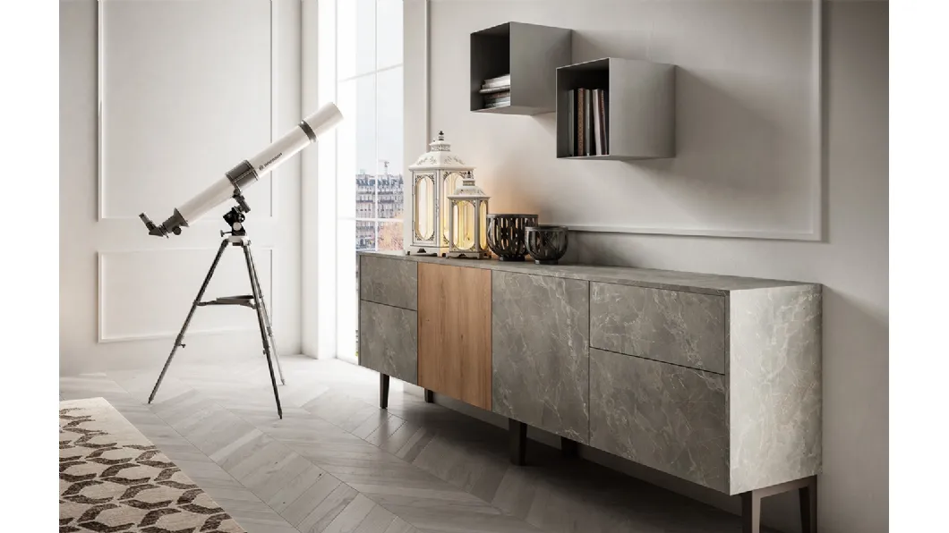 Madia Living 05 in Rovere e Pietra di Arredo3