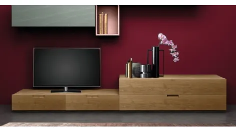 Mobile porta tv in legno materico moderno L10 di Devina Nais