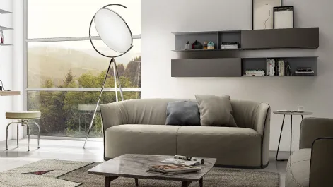 Mobile sospeso Living 07 in laminato Grigio Londra di Arredo3