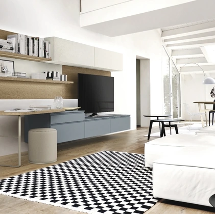 Parete Attrezzata Lampo 004 Laccata di Sangiacomo