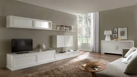 Parete Attrezzata Composizione Zenith 101 in legno di Mobilgam