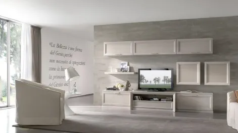 Parete Attrezzata Composizione Zenith 110 in legno di Mobilgam