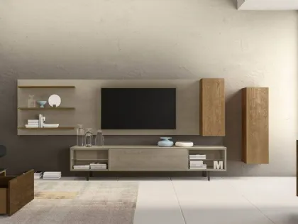 Parete attrezzata con libreria Cheba 02 Fratelli Mirandola