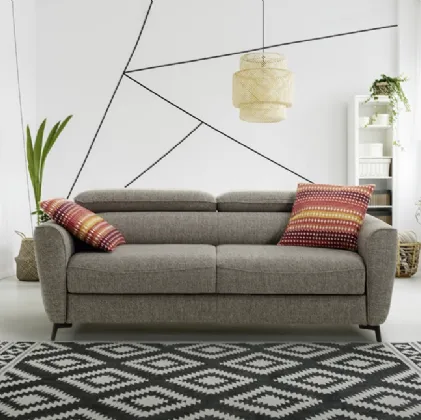 Divano Letto lineare in tessuto London di Astor poltrone e divani