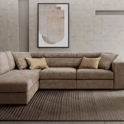 Divano in tessuto ad angolo Plaris di Le Comfort