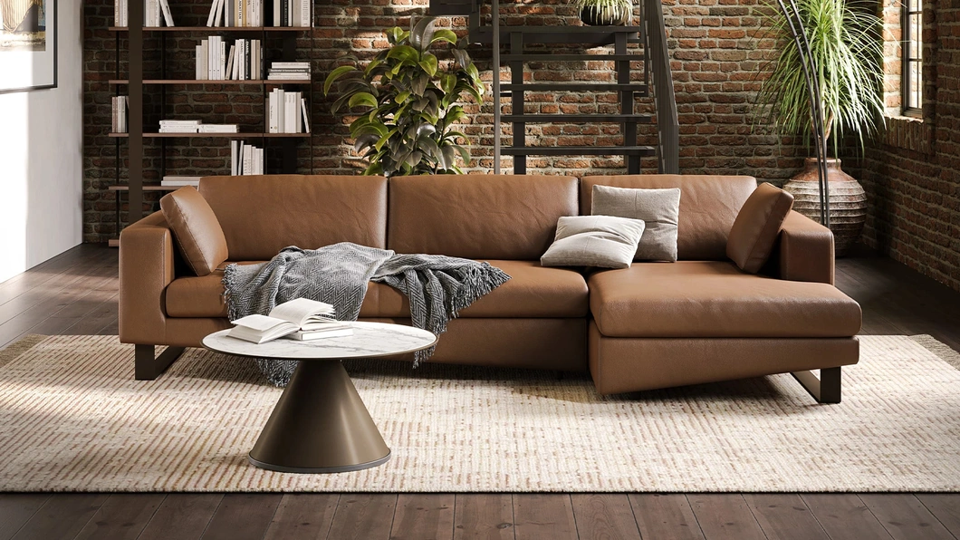 Divano  con penisola Montecarlo di Tonin Casa