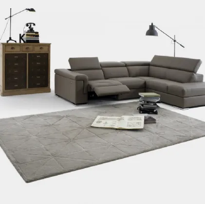 Divano relax angolare in pelle Vancouver B28 di Astor poltrone e divani