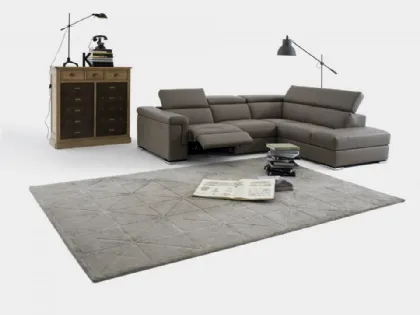Divano relax angolare in pelle Vancouver B28 di Astor poltrone e divani
