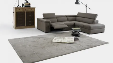 Divano relax angolare in pelle Vancouver B28 di Astor poltrone e divani