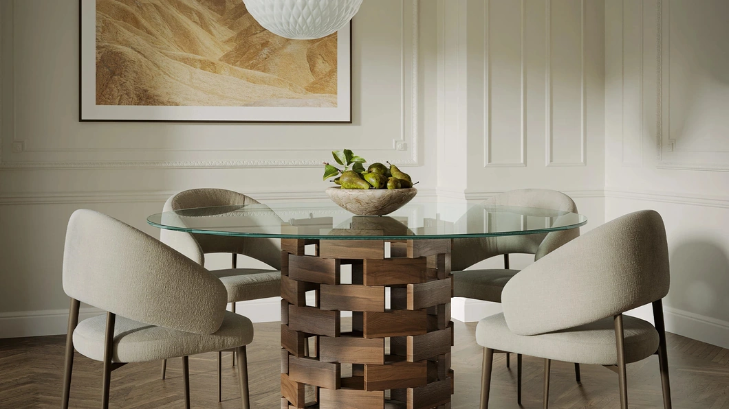 Sedia Astra in tessuto imbottito di Tonin Casa