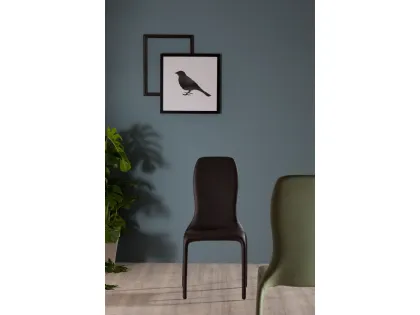 Sedia di design Lisetta con seduta in poliuretano schiumato di Tonin Casa
