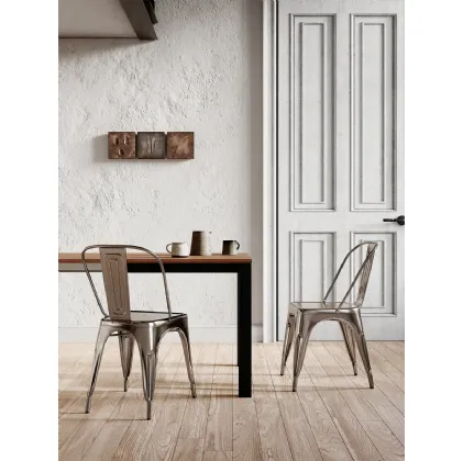 Sedia Seven in metallo verniciato di Arredo3
