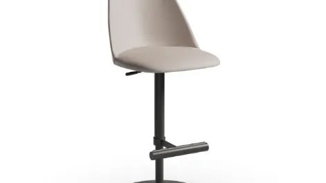 Sgabello in pelle Lea SG di Midj