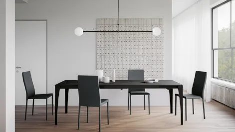 Tavolo allungabile con top in laminato e gambe in metallo verniciato Royal di Arredo3