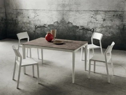 Tavolo da cucina con struttura in legno Bill di La Primavera